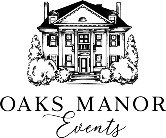 Oaks Manor black logo emblem