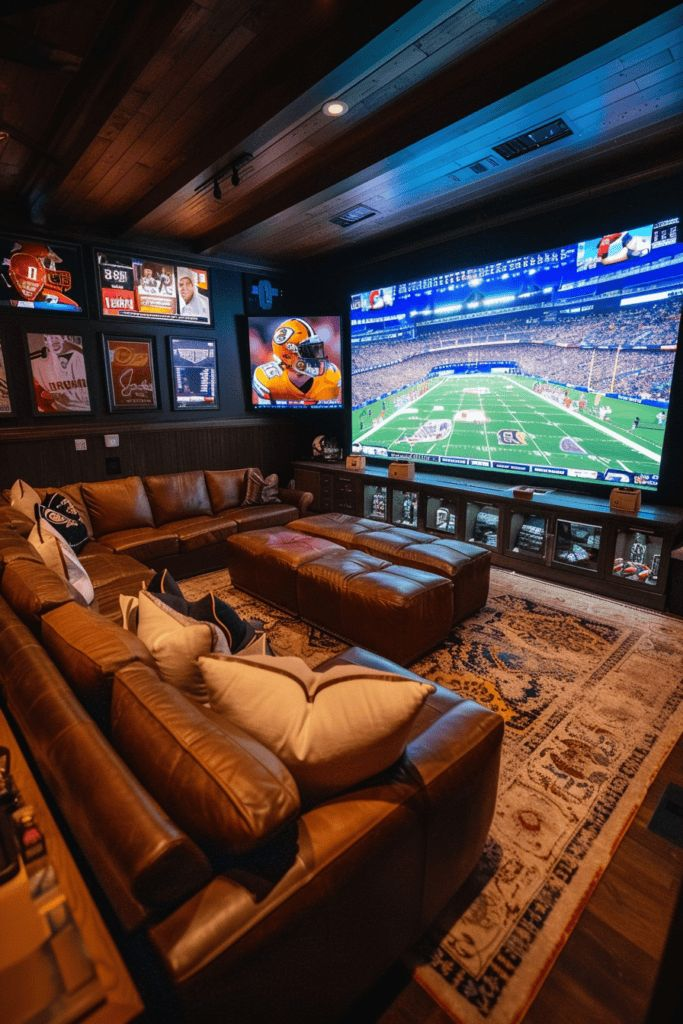 A sports bar with multiple TVs showing sports games